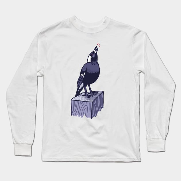 Magpie Song Long Sleeve T-Shirt by Theysaurus